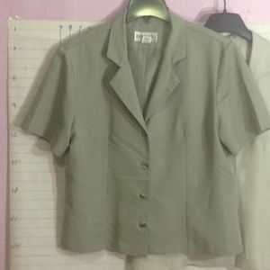 BRIGGS NEW YORK blouse/jacket 14P light green